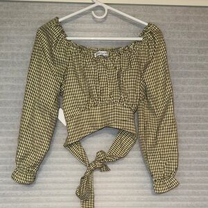 Gingham Checkered Women's Top
